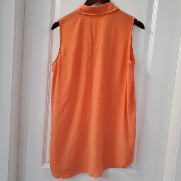 Equipment signature sleeveless silk button up - Picture 2 of 7